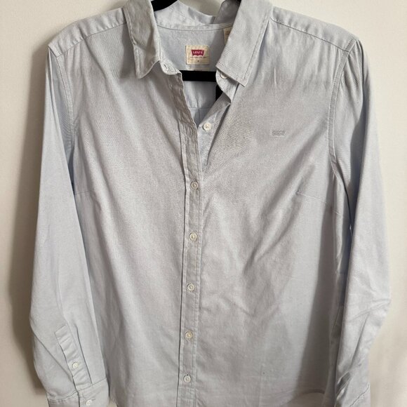 Levi's Women's The Classic Shirt M Pale Blue Chambray - Picture 4 of 11